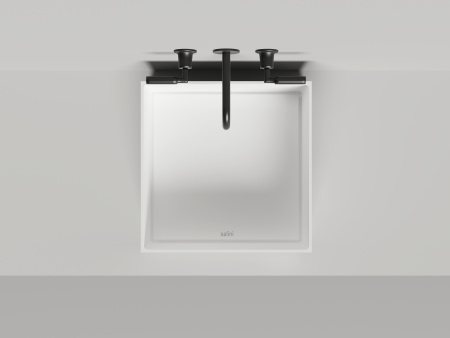 Раковина из искусственного камня Salini ARMONIA 130522TM 45х45 накладная цвет белый 1 отверстие под смеситель